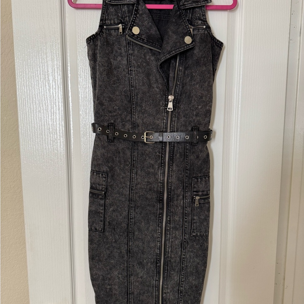 River Island Black Asymmetrical Sheath Dress